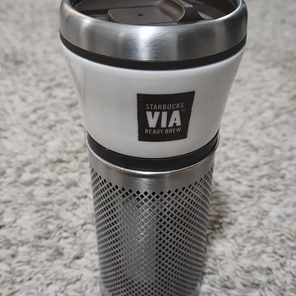 Starbucks VIA Ready Brew‎ Stainless Steel Coffee Tumbler & Brewer